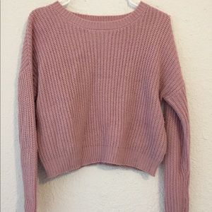 pink sweater